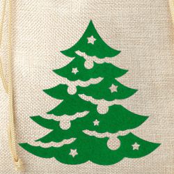 Jutesäckchen 30 cm x 40 cm - Weihnachten - Tannenbaum Gelegenheit Beutel