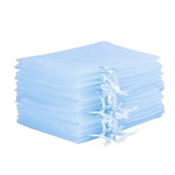 Organzabeutel 40 x 55 cm - himmelblau Organzasäcke