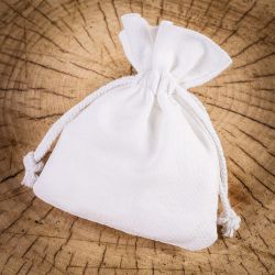 Baumwollsäckchen 8 x 10 cm - weiß Weiße Beutel