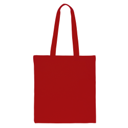 Baumwolltasche 38 x 42 cm mit langen Henkeln - rot Baumwollsäcke