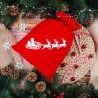 Samtsack 30 x 40 cm - Weihnachten - Weihnachtsmann Weihnachtsbeutel