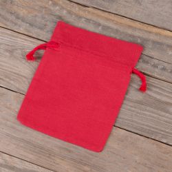 Baumwollsäckchen 13 x 18 cm - rot Mittlere Beutel 13x18 cm