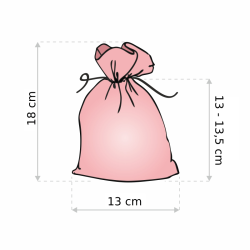 Baumwollsäckchen 13 x 18 cm - rot Frauentag