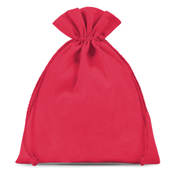 Baumwollsäcke 22 x 30 cm - rot Valentinstag