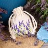Baumwollsäckchen 8 x 10 cm - naturfarbe mit Druck Lavendel Alle Produkte