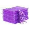 Organzabeutel 8 x 10 cm - dunkelviolett Lavendel und Trockenduftmischung