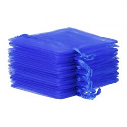 Organzabeutel 5 x 7 cm - blau Organzasäckchen