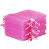 Organzabeutel 15 x 20 cm - rosa Valentinstag