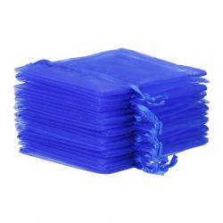 Organzabeutel 12 x 15 cm - blau Lavendel und Trockenduftmischung