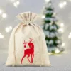 Säcke à la Leinen 30 x 40 cm - Weihnachten Jutesäckchen