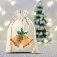 Säcke à la Leinen 30 x 40 cm - Weihnachten Kosmetikprodukte