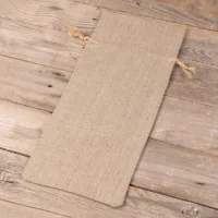 Naturleinen Säckchen 16 x 37 cm Dunkle natürliche Säcke