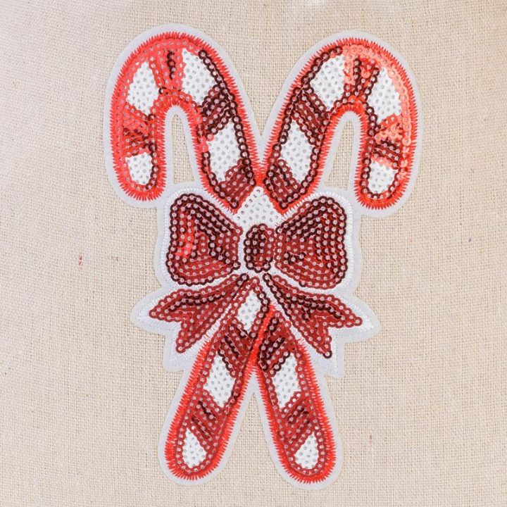 Säckchen à la Leinen 30 x 40 cm - Weihnachten, Lutscher Leinensäckchen