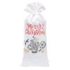 Satinsäckchen 16 x 37 cm mit Aufdruck – Glühwein Weihnachtsbeutel