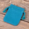 Baumwollsäckchen 6 x 8 cm - türkis Innendekoration