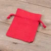 Baumwollsäckchen 8 x 10 cm - rot Rote Beutel