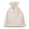 Baumwollsäckchen 13 x 18 cm - naturfarbe Lavender
