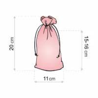 Samtbeutel 11 x 20 cm - schwarz Schwarze Beutel