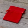 Samtbeutel 9 x 12 cm - rot Dankeschön für die Gäste