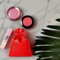 Satinsäckchen 6 x 8 cm - rot Valentinstag