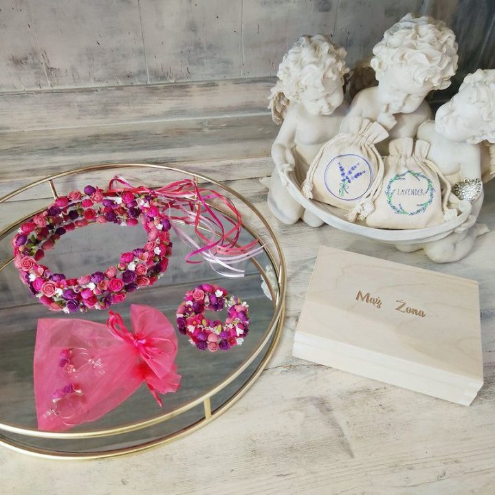 Organzabeutel 8 x 10 cm - fuchsia Kleine Beutel 8x10 cm