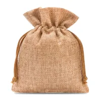 Jutesäckchen 15 cm x 20 cm - hellbraun Braune Beutel