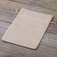 Jutesäckchen 15 cm x 20 cm - naturfarbe hell Einkaufen / Aufbewarung Küche