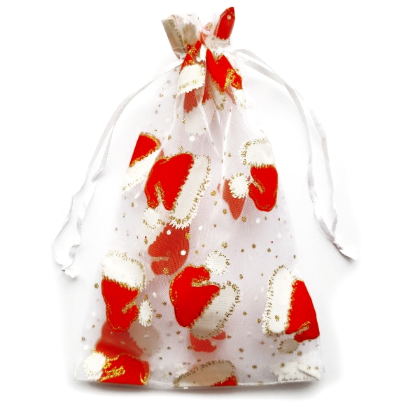 Organzabeutel 26 x 35 cm - Weihnachten Beutel mit aufdruck