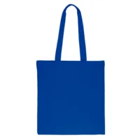 Baumwolltasche 38 x 42 cm mit langen Henkeln - blau Baumwolltaschen
