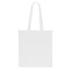Baumwolltasche 38 x 42 cm mit langen Henkeln - weiß Baumwolltaschen