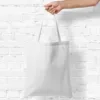 Baumwolltasche 38 x 42 cm mit langen Henkeln - weiß Baumwollsäcke