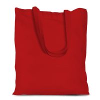 Baumwolltasche 38 x 42 cm mit langen Henkeln - rot Anlässe und Feiern