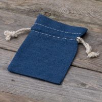 Jeans Beutel 10 x 13 cm - blau Kleine Beutel