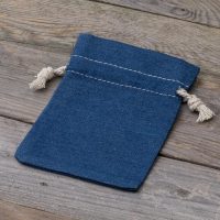 Jeans Beutel 12 x 15 cm - blau Tischdekoration