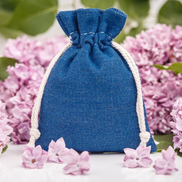 Jeans Beutel 26 x 35 cm - blau Große Beutel 26x35 cm