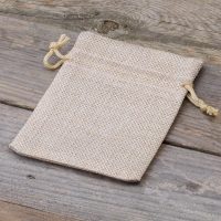 Jutesäckchen 10 cm x 13 cm - naturfarbe hell Ostern