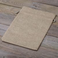 Jutesäckchen 26 cm x 35 cm - naturfarbe Säcke mit einfachen Schnellverschluss