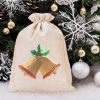 Jutesäckchen 30 cm x 40 cm - Weihnachten, Glocke Gelegenheit Beutel