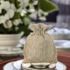 Jutesäckchen 9 cm x 12 cm - naturfarbe Dunkle natürliche Säcke