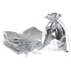 Metallic Säckchen 13 x 18 cm - silber Baby Shower
