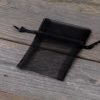 Organzabeutel 7 x 9 cm - schwarz Lavendel und Trockenduftmischung