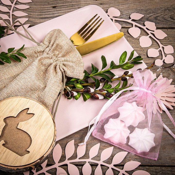 Organzabeutel 10 x 13 cm - hellrosa Für Kinder