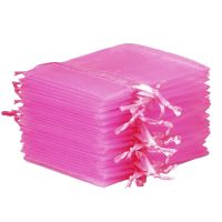 Organzabeutel 10 x 13 cm - rosa Lavendel und Trockenduftmischung