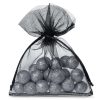 Organzabeutel 10 x 13 cm - schwarz Schwarze Beutel