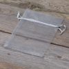 Organzabeutel 10 x 13 cm - silber Weihnachtsbeutel