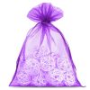 Organzabeutel 12 x 15 cm - dunkelviolett