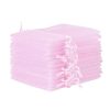 Organzabeutel 12 x 15 cm - hellrosa Lavendel und Trockenduftmischung
