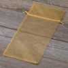 Organzabeutel 13 x 27 cm - gold Mittlere Beutel