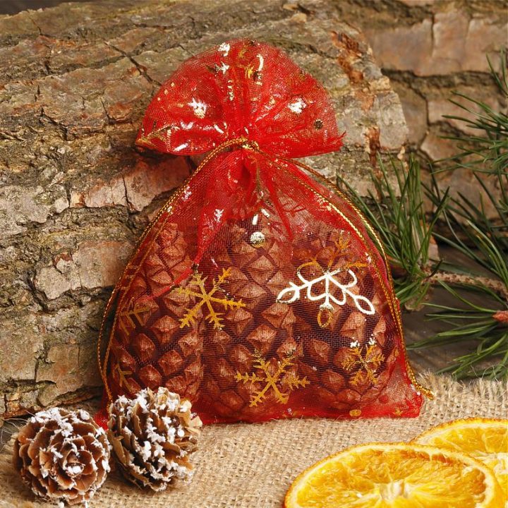 Organzabeutel 15 x 20 cm - Weihnachten Organzasäckchen