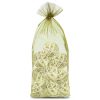 Organzabeutel 15 x 33 cm - olivgrün Mittlere Beutel 15x33 cm